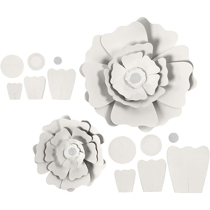 Pappersblommor Creativ Company D15+25 cm 230 g 2 St/1 Förp