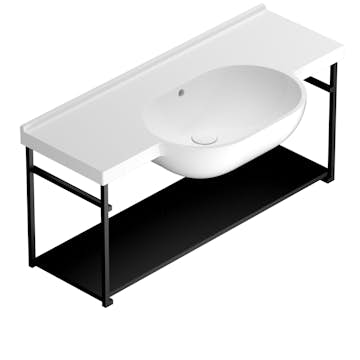 Vägghängd Ställning Globo till Tvättställ 6-ME100BI