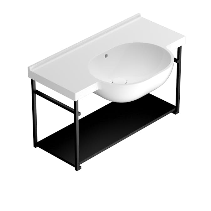 Vägghängd Ställning Globo till Tvättställ 6-ME080BI