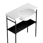 Golvställning Globo med Hylla till Tvättställ 6-ME080BI