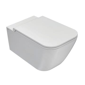 Vägghängd Toalettstol Globo Stone