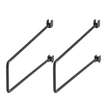 Bokstöd Elfa Sparring för Skena 250 mm 2-pack