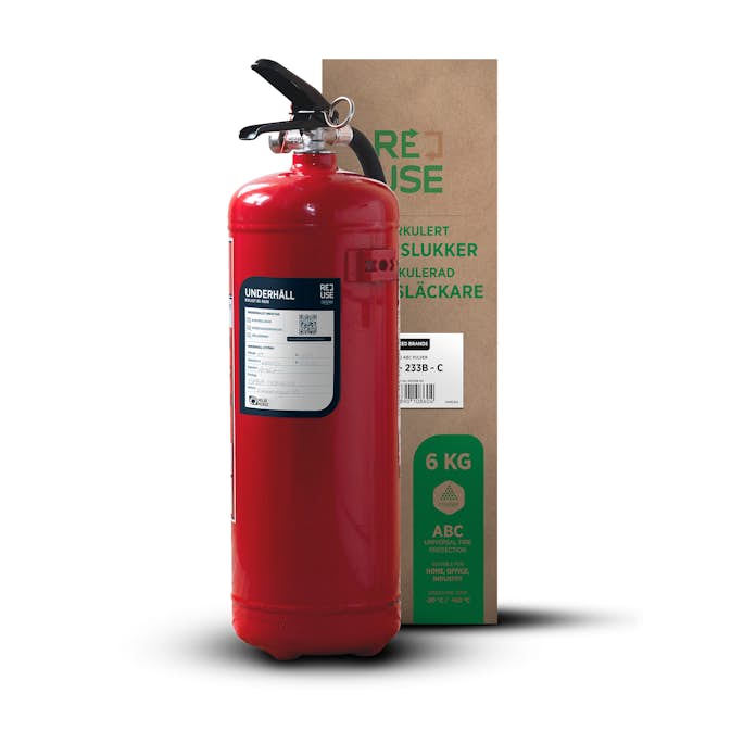 Brandsläckare Housegard Pulver 6 Kg REUSE 43A 233B SE/FI