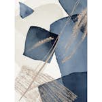 Posters Venture Home Blue Swirl Beige