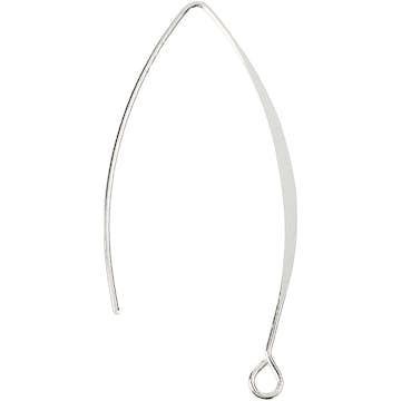 Öronkrokar Creativ Company Försilvrad H42 mm Hålstl 2 mm 1 Förp