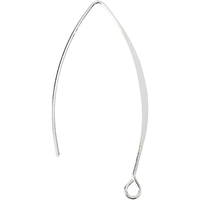 Öronkrokar Creativ Company Försilvrad H42 mm Hålstl 2 mm 1 Förp