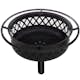 Eldstad Mustang Livingston Utomhus Eldfat 74cm med Gnistskydd och Grillgaller