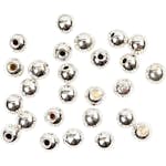 Ändpärlor Creativ Company Försilvrad HålStl 1 mm 20 st/1 Förp