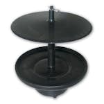 Saltstenshållare OK Plast för 10 kg sten Svart