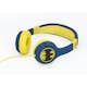 Hörlur BATMAN Junior On-Ear 85dB Blå Batlogo