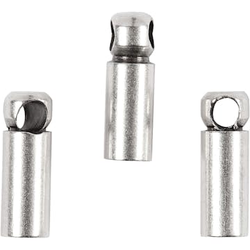 Avslutningshylsa Creativ Company Försilvrad 8x2 mm 10 st/1 Förp