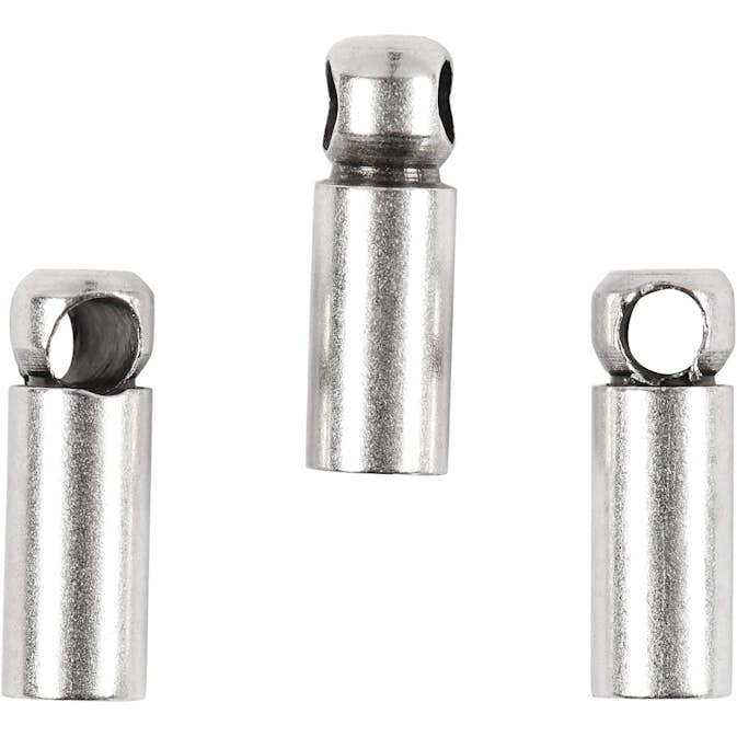 Avslutningshylsa Creativ Company Försilvrad 8x2 mm 10 st/1 Förp