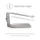 Laptopställ Desire2 Riser Elavator Justerbar Universal Silver