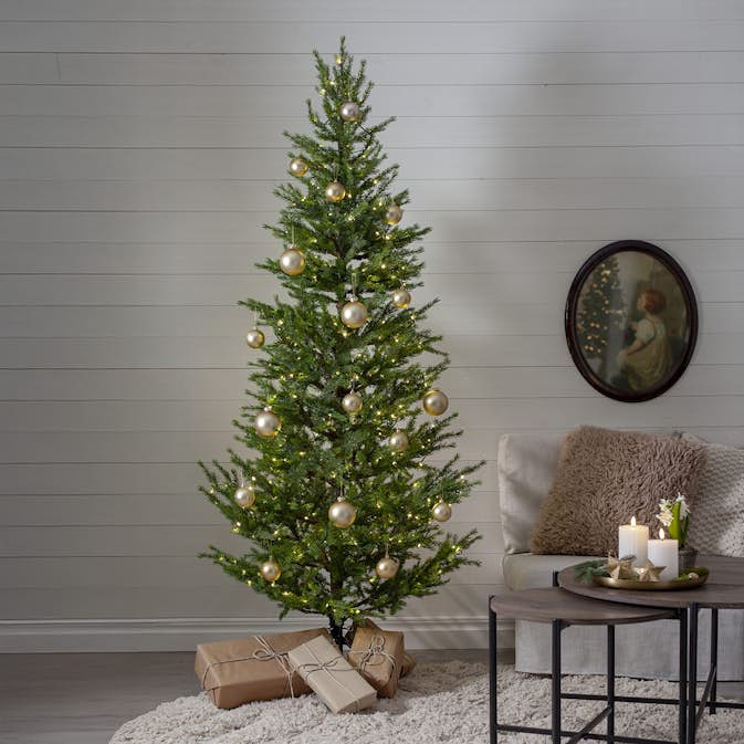 Plastgran Star Trading Malung med LED-belysning 200 cm