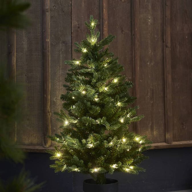 Julgran Star Trading Byske Plastgran 90 cm med LED 50 Ljus