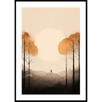 Poster Gallerix Abstract Sunset