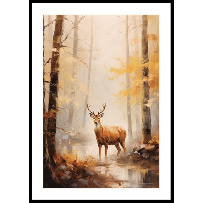 Poster Gallerix Deer In Autumn