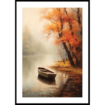 Poster Gallerix Rowing Boat In Autumn