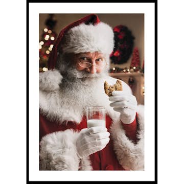 Poster Gallerix Santa Cookie And Milk