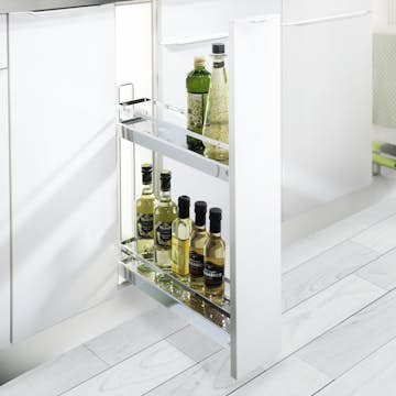 Bänkskåpsutdrag Theofils Kesseböhmer Base No.15 Arena Style 90° 481 mm 2 Hyllplan