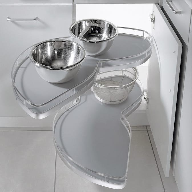 Hörnskåpsutdrag Theofils Kesseböhmer Lemans II Arena Classic Grå/Silver