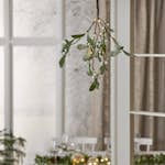 Dekorationskvist Star Trading Mistel med LED-ljus Batterislinga