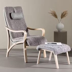 Loungefåtölj Venture Home Fårö med Fotpall