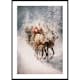 Poster Gallerix Santa Claus Reindeer and Sleigh