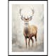 Poster Gallerix Watercolor Painted Deer