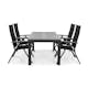 Matgrupp Comfort Garden Monaco med 4 Positionsstolar