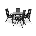 Matgrupp Comfort Garden Monaco Matgrupp Utomhus 152-210 med 6 Positionsstol