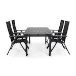 Matgrupp Comfort Garden Portland Matgrupp Utomhus 152-210x90 med 4 Monaco Light Positionsstol