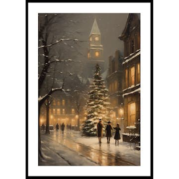 Poster Gallerix Christmas Town By Night