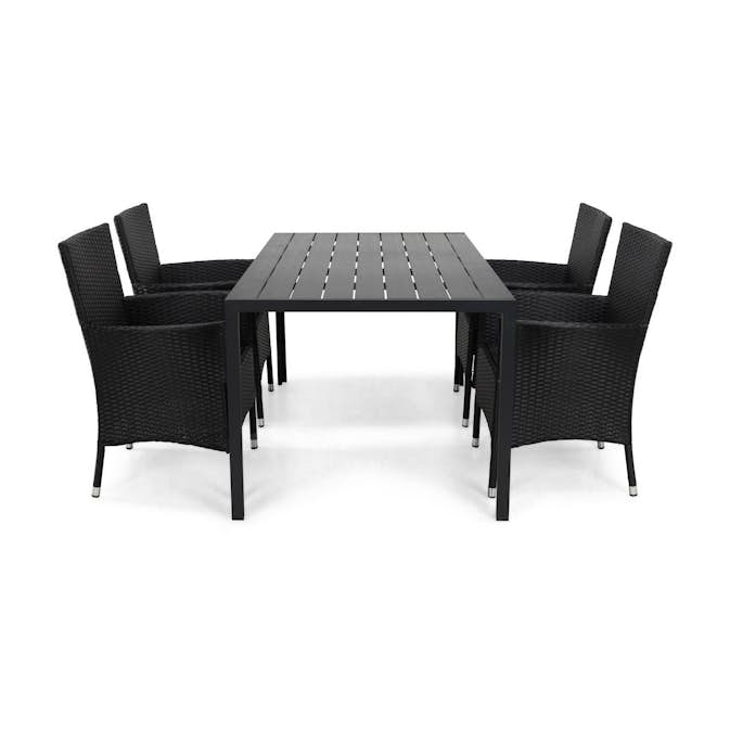 Matgrupp Comfort Garden Tunis Matgrupp Utomhus 150 med 4 Thor Fåtölj