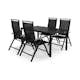 Matgrupp Comfort Garden Tunis Matgrupp Utomhus 150 med 4 Monaco Lyx Positionsstol