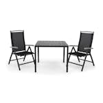 Matgrupp Comfort Garden Tunis Matgrupp Utomhus 90 med 2 Monaco Lyx Positionsstol