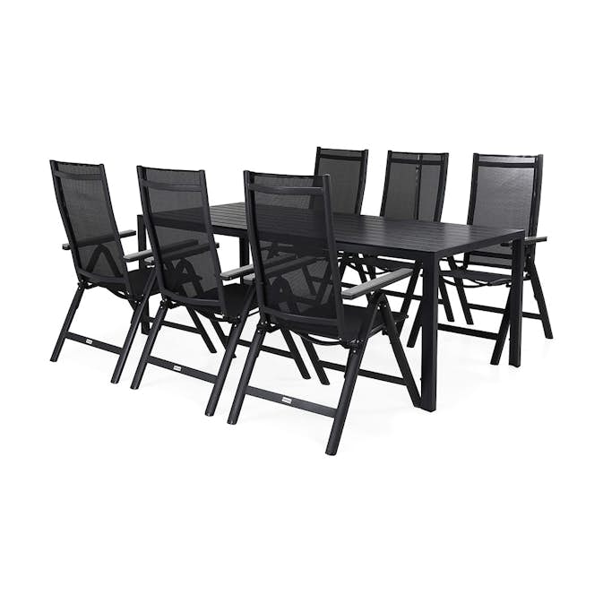 Matgrupp Comfort Garden Tunis med 6 Monaco Positionsstolar