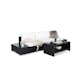 Loungegrupp Comfort Garden Bahamas 3-sits med Avslut och Bord med Hylla Utomhus