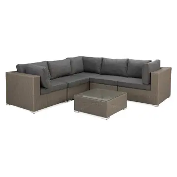 Loungegrupp Comfort Garden Marcus 5-sits Hörn med Lågt Bord Utomhus