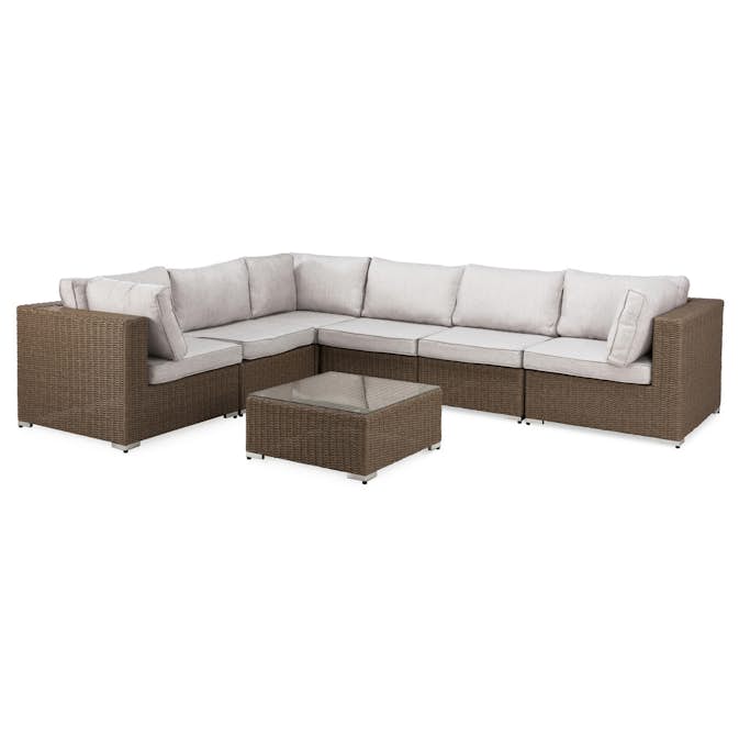 Loungegrupp deNoord Marcus 4 Brun Utomhus