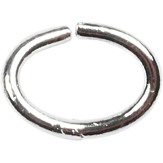 Ovala Ringar Creativ Company Försilvrad Tjocklek 1 mm 40 St/1 Förp