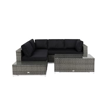 Loungegrupp Comfort Garden Bahamas 4-sits med Avslut och Bord Utomhus