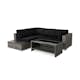 Loungegrupp Comfort Garden Bahamas 4-sits med Avslut och Bord med Hylla Utomhus