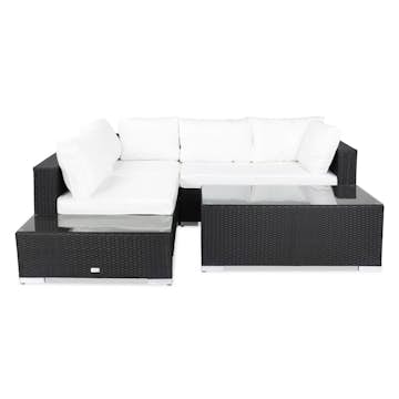 Loungegrupp Comfort Garden Bahamas 4-sits med Avslut och Bord Utomhus