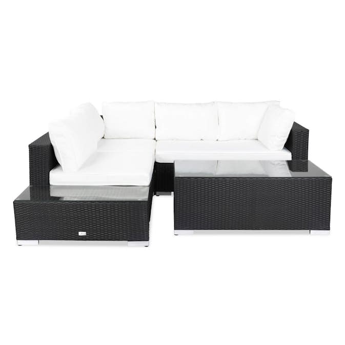 Loungegrupp Comfort Garden Bahamas 4-sits med Avslut och Bord Utomhus