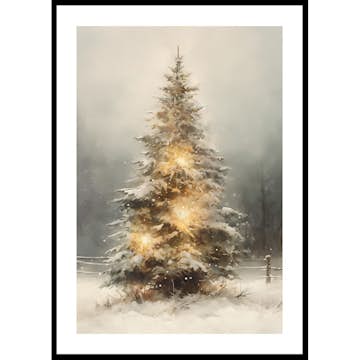 Poster Gallerix Winter Tree With Lights