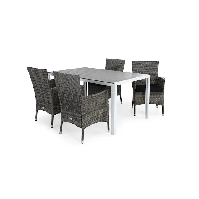 Trädgårdsgrupp Comfort Garden Tunis Matgrupp Utomhus 150 + 4 Thor Fåtölj m Dyna