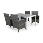 Matgrupp Comfort Garden Tunis Matgrupp Utomhus 150 med 4 Thor Fåtölj Lyx m Armstöd m Dyna