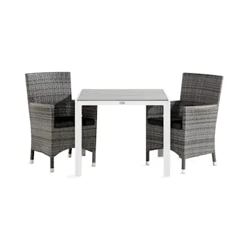 Trädgårdsgrupp Comfort Garden Tunis Matgrupp Utomhus 90 + 2 Thor Fåtölj Lyx m Armstöd m Dyna