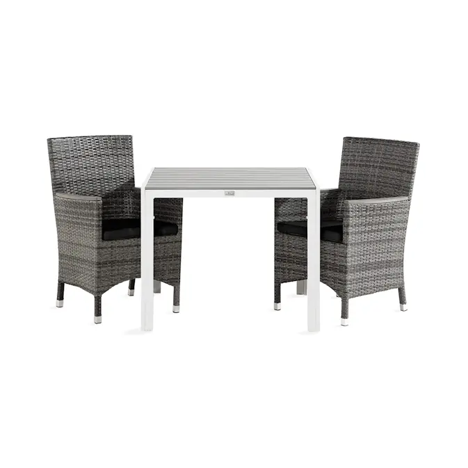 Trädgårdsgrupp Comfort Garden Tunis Matgrupp Utomhus 90 + 2 Thor Fåtölj Lyx m Armstöd m Dyna